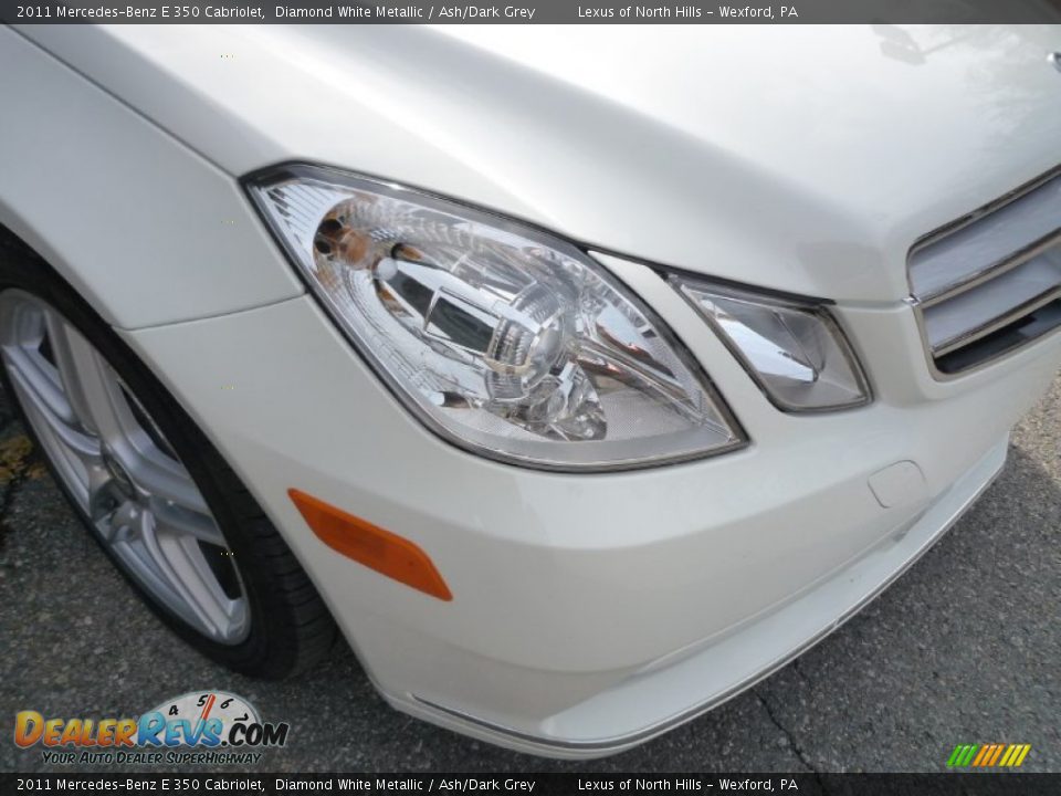 2011 Mercedes-Benz E 350 Cabriolet Diamond White Metallic / Ash/Dark Grey Photo #12