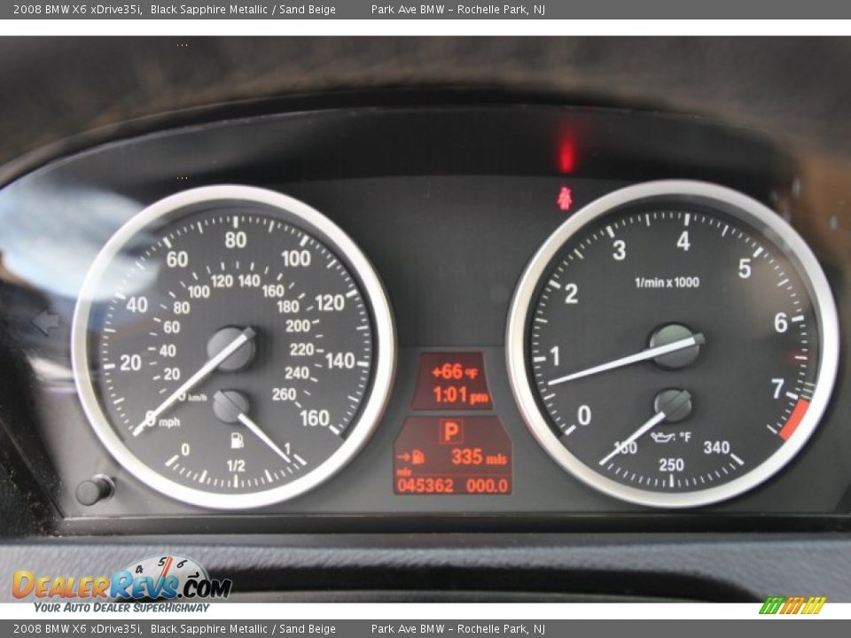 2008 BMW X6 xDrive35i Black Sapphire Metallic / Sand Beige Photo #19