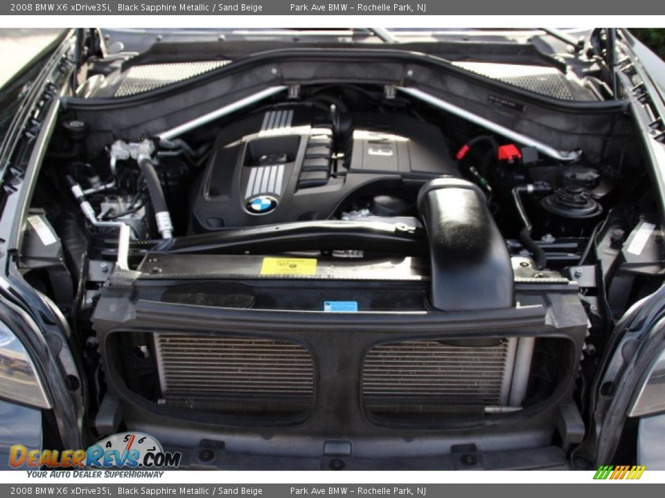 2008 BMW X6 xDrive35i Black Sapphire Metallic / Sand Beige Photo #30