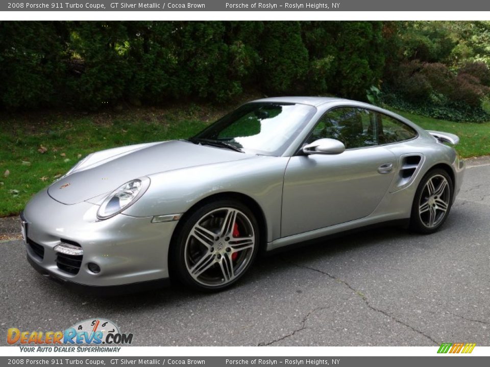 Front 3/4 View of 2008 Porsche 911 Turbo Coupe Photo #1