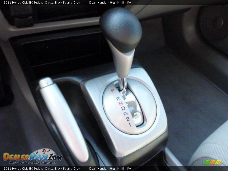 2011 Honda Civic EX Sedan Crystal Black Pearl / Gray Photo #17