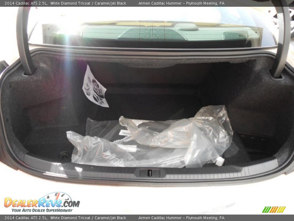 2014 Cadillac ATS 2.5L White Diamond Tricoat / Caramel/Jet Black Photo #8