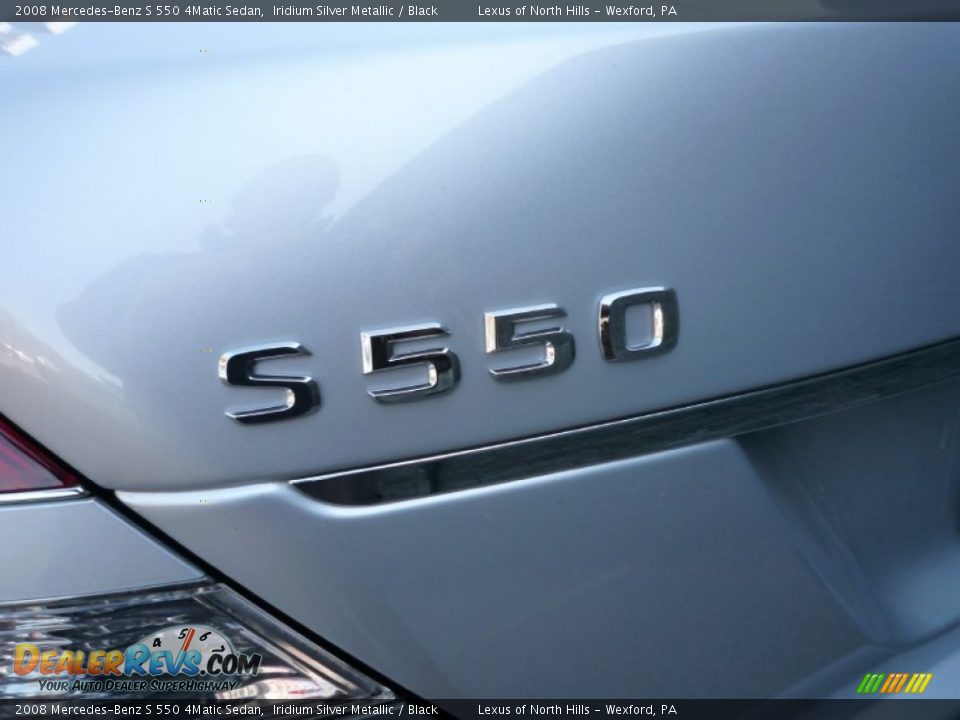 2008 Mercedes-Benz S 550 4Matic Sedan Iridium Silver Metallic / Black Photo #25