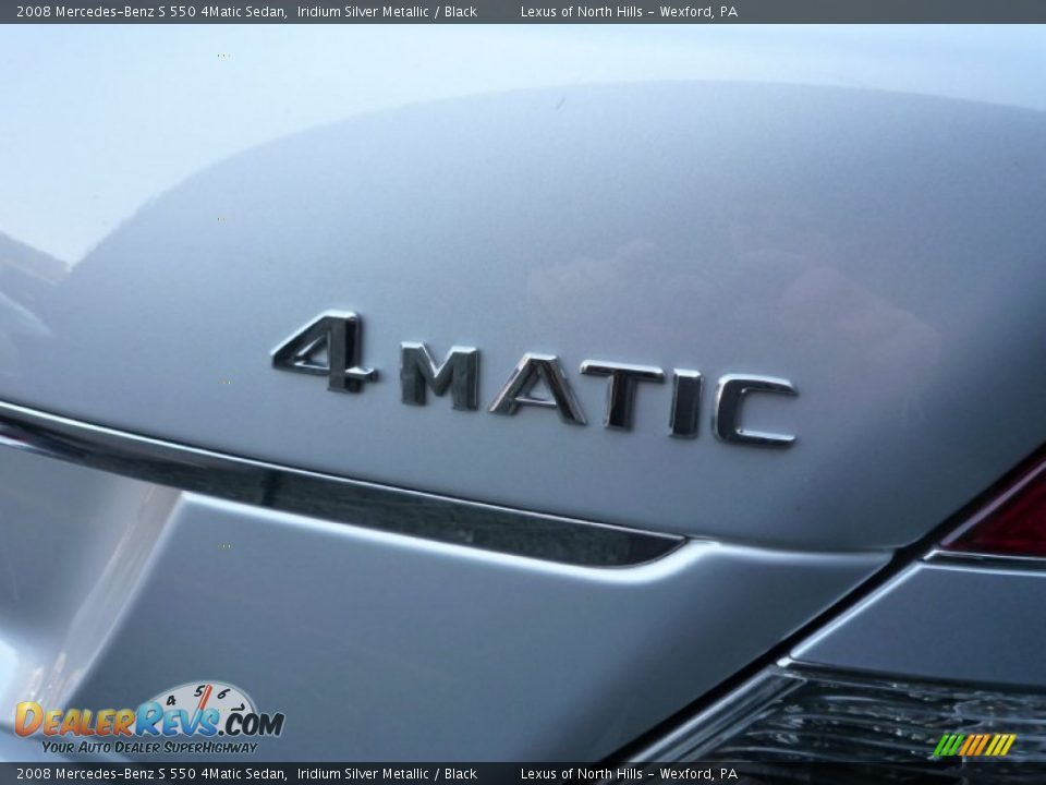 2008 Mercedes-Benz S 550 4Matic Sedan Iridium Silver Metallic / Black Photo #26
