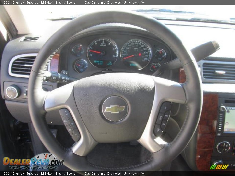 2014 Chevrolet Suburban LTZ 4x4 Black / Ebony Photo #16