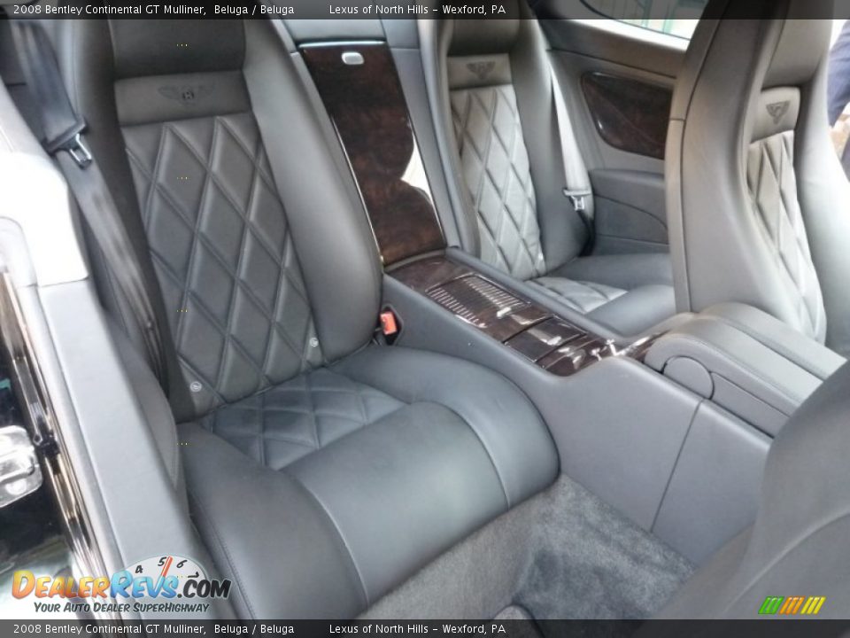 Rear Seat of 2008 Bentley Continental GT Mulliner Photo #17