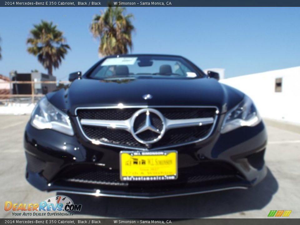 2014 Mercedes-Benz E 350 Cabriolet Black / Black Photo #2