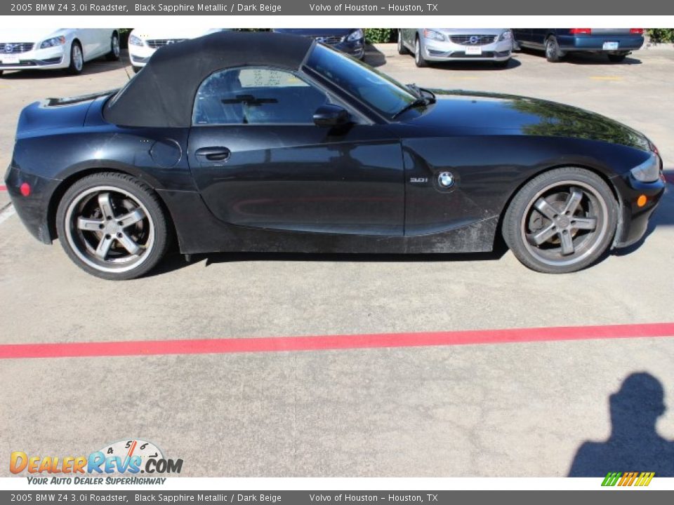 Black Sapphire Metallic 2005 BMW Z4 3.0i Roadster Photo #8