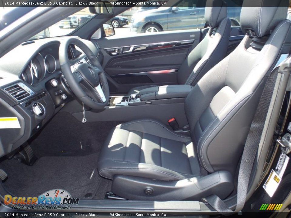 2014 Mercedes-Benz E 350 Cabriolet Black / Black Photo #5