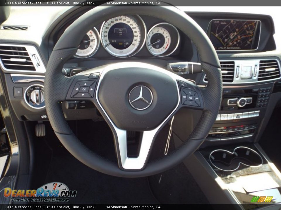 2014 Mercedes-Benz E 350 Cabriolet Black / Black Photo #7