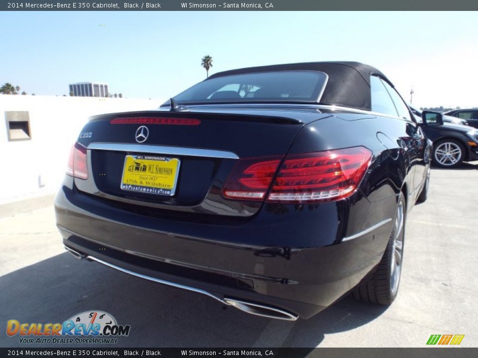 2014 Mercedes-Benz E 350 Cabriolet Black / Black Photo #8