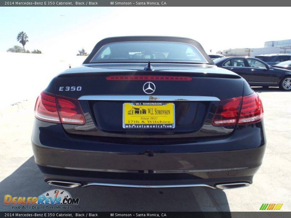 2014 Mercedes-Benz E 350 Cabriolet Black / Black Photo #9