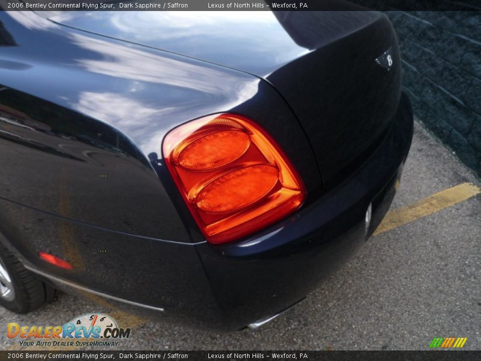 2006 Bentley Continental Flying Spur Dark Sapphire / Saffron Photo #9