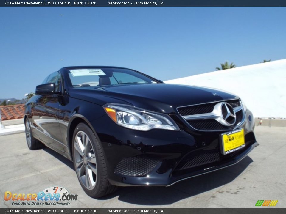 2014 Mercedes-Benz E 350 Cabriolet Black / Black Photo #11