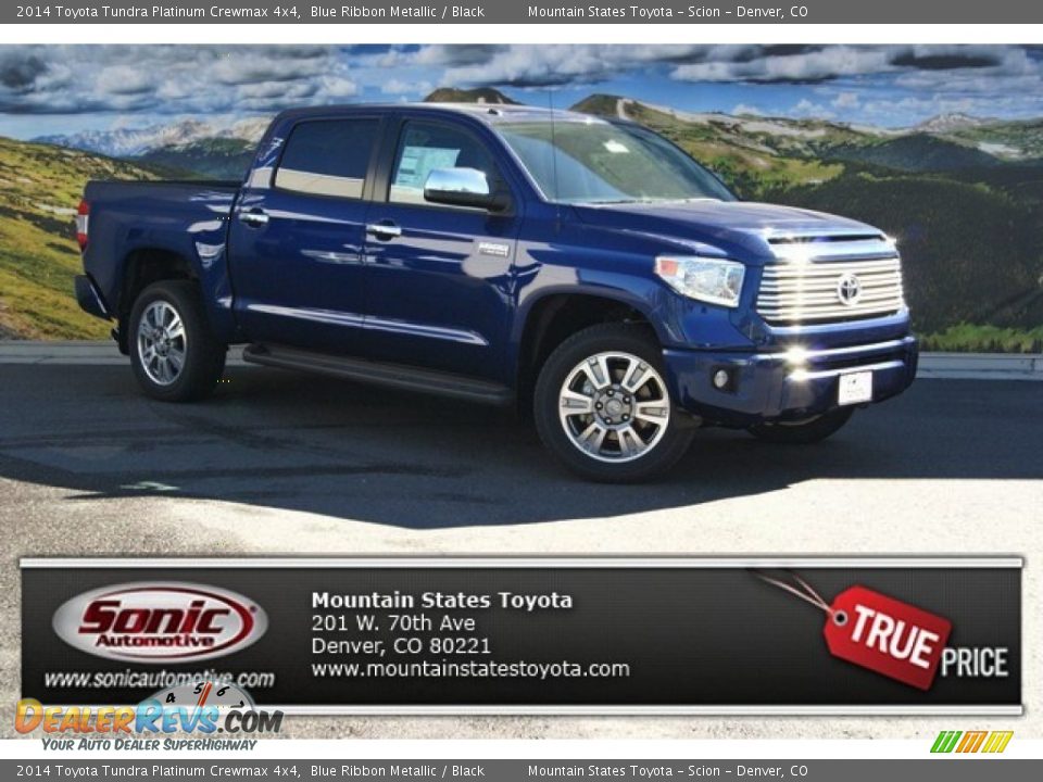 2014 Toyota Tundra Platinum Crewmax 4x4 Blue Ribbon Metallic / Black Photo #1