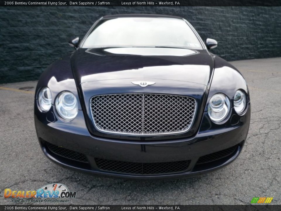 2006 Bentley Continental Flying Spur Dark Sapphire / Saffron Photo #19