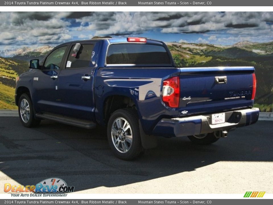 2014 Toyota Tundra Platinum Crewmax 4x4 Blue Ribbon Metallic / Black Photo #3