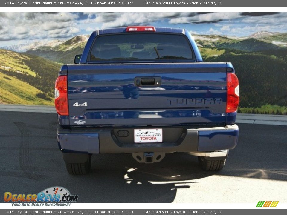 2014 Toyota Tundra Platinum Crewmax 4x4 Blue Ribbon Metallic / Black Photo #4