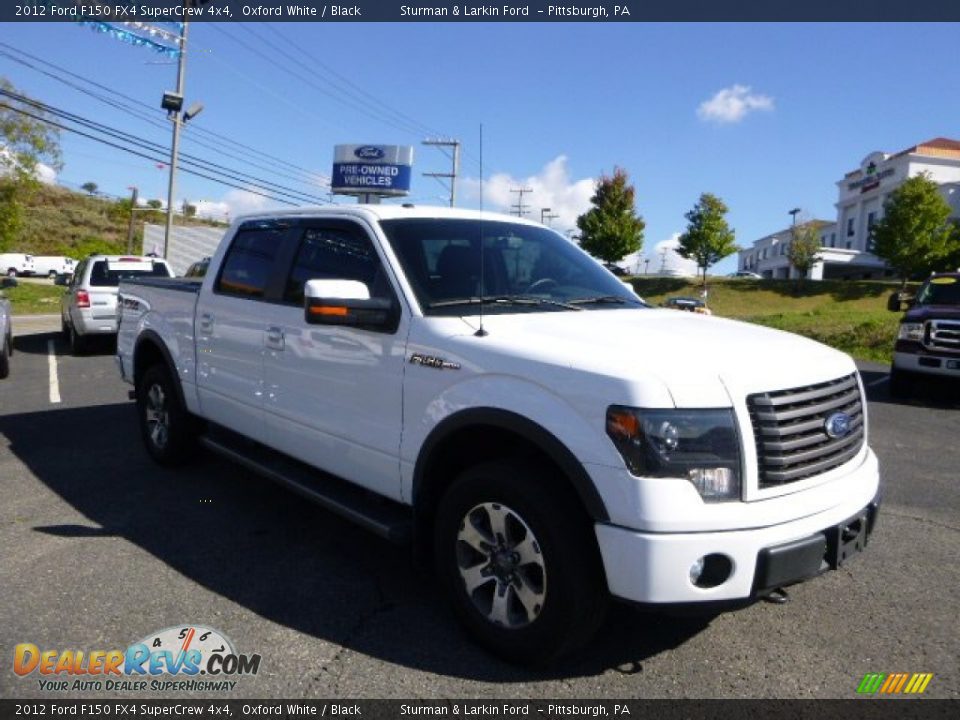 2012 Ford F150 FX4 SuperCrew 4x4 Oxford White / Black Photo #1