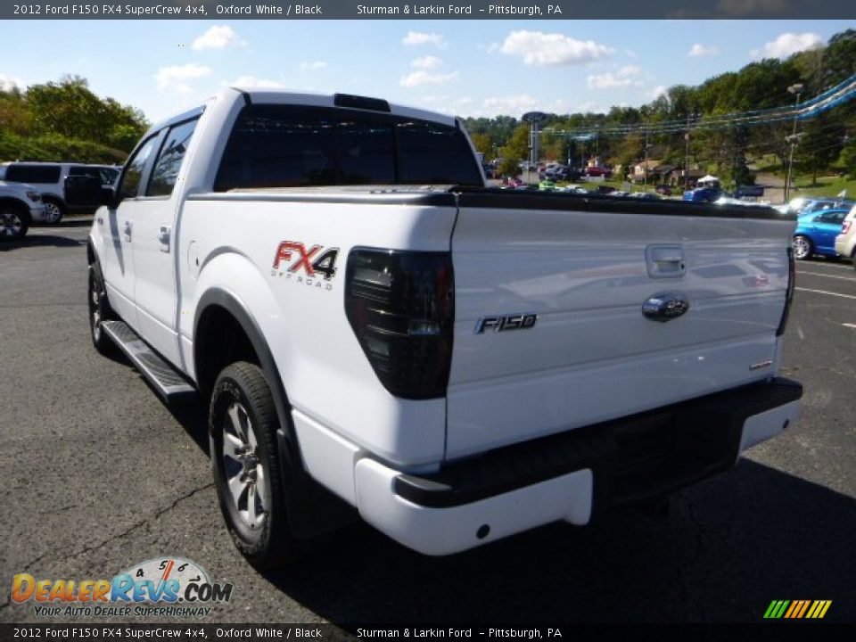 2012 Ford F150 FX4 SuperCrew 4x4 Oxford White / Black Photo #4
