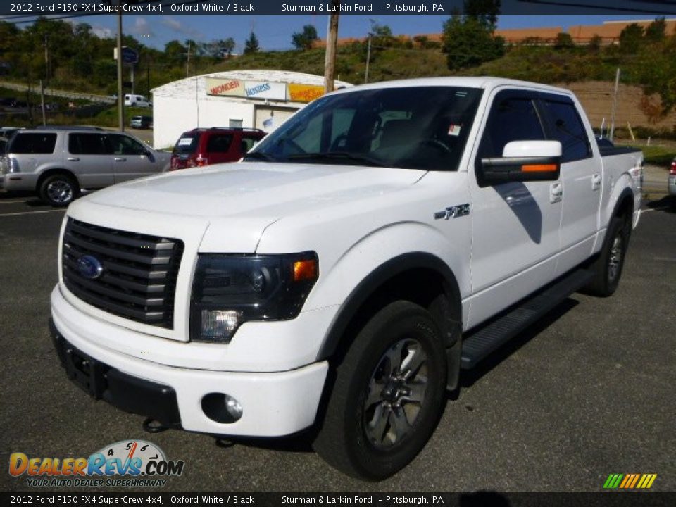 2012 Ford F150 FX4 SuperCrew 4x4 Oxford White / Black Photo #5