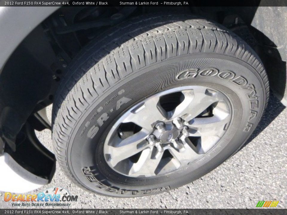 2012 Ford F150 FX4 SuperCrew 4x4 Oxford White / Black Photo #7
