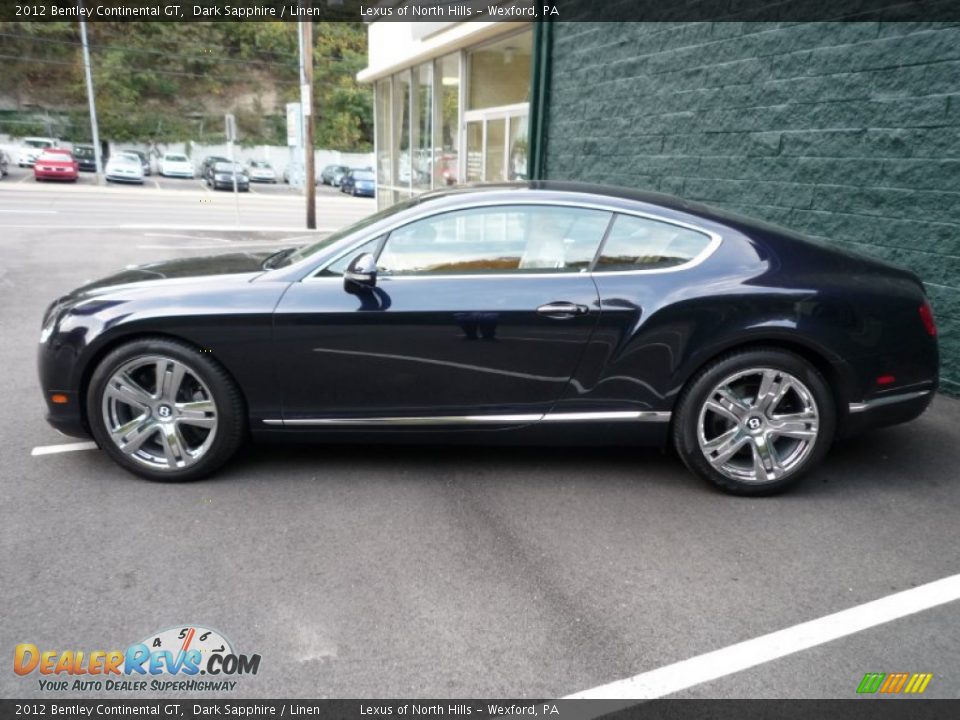 2012 Bentley Continental GT Dark Sapphire / Linen Photo #9