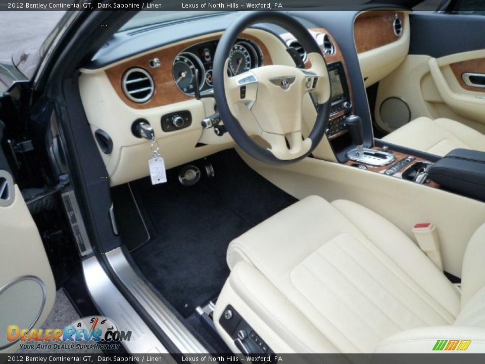 2012 Bentley Continental GT Dark Sapphire / Linen Photo #13