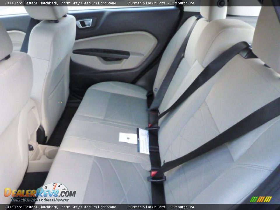 2014 Ford Fiesta SE Hatchback Storm Gray / Medium Light Stone Photo #9