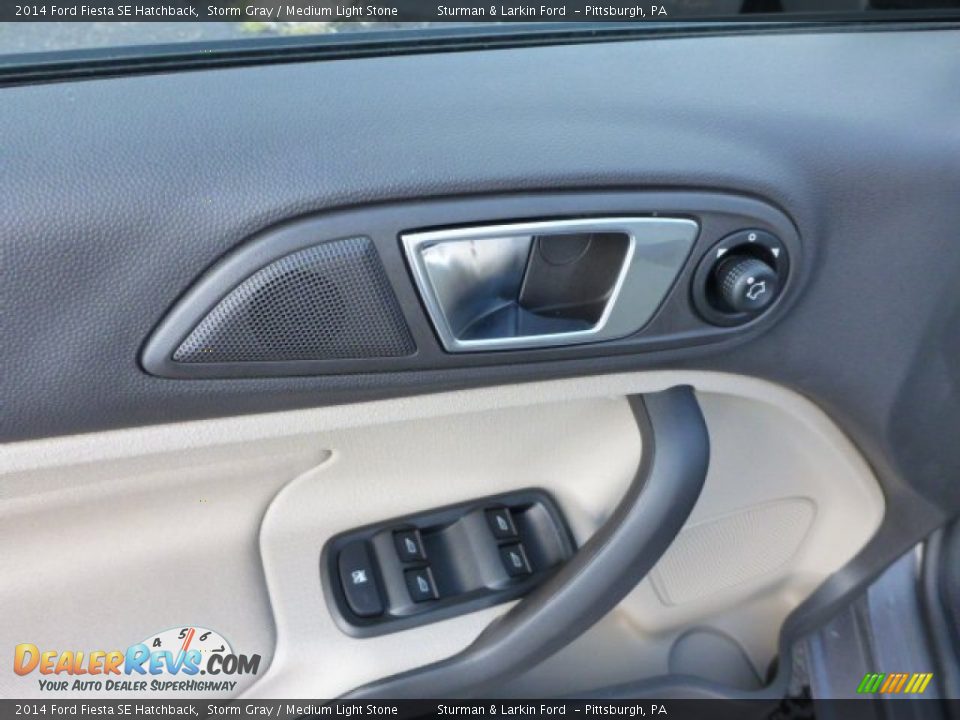 2014 Ford Fiesta SE Hatchback Storm Gray / Medium Light Stone Photo #11