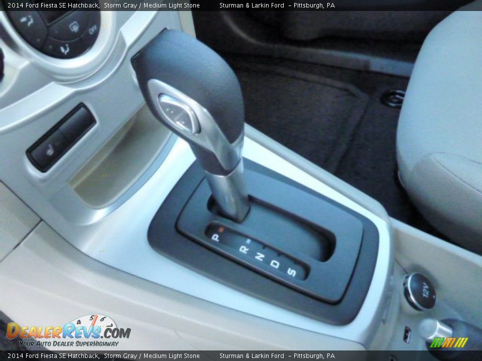 2014 Ford Fiesta SE Hatchback Storm Gray / Medium Light Stone Photo #12
