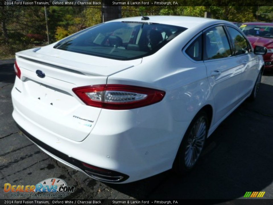 2014 Ford Fusion Titanium Oxford White / Charcoal Black Photo #2