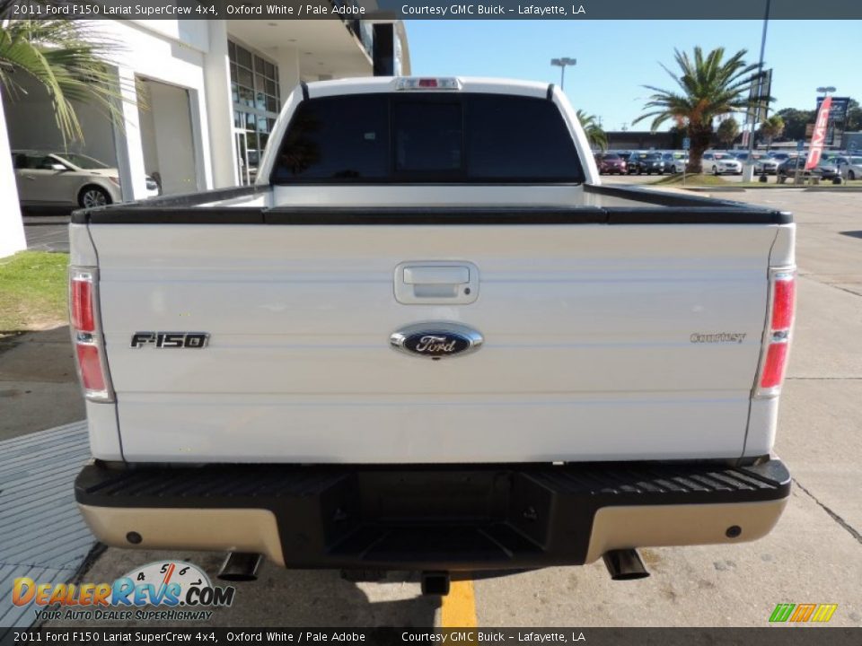 2011 Ford F150 Lariat SuperCrew 4x4 Oxford White / Pale Adobe Photo #3