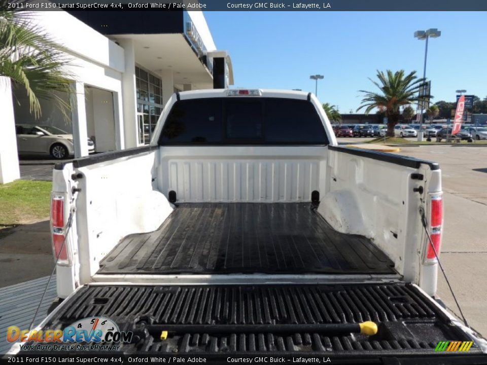 2011 Ford F150 Lariat SuperCrew 4x4 Oxford White / Pale Adobe Photo #4