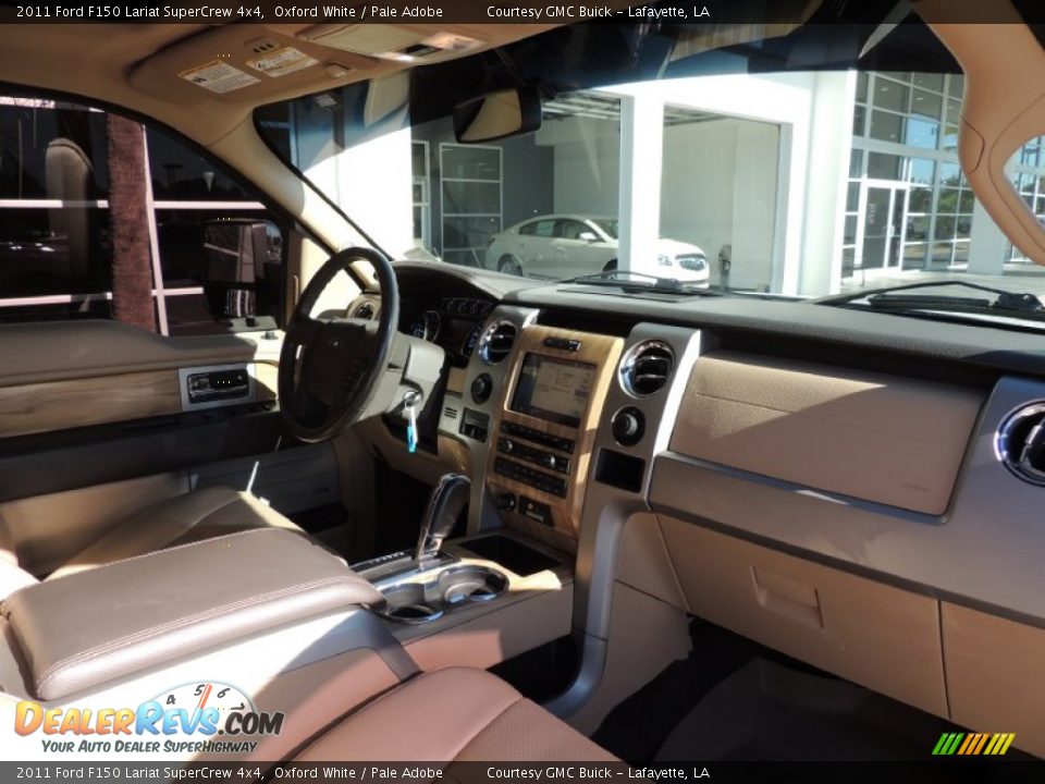 2011 Ford F150 Lariat SuperCrew 4x4 Oxford White / Pale Adobe Photo #6