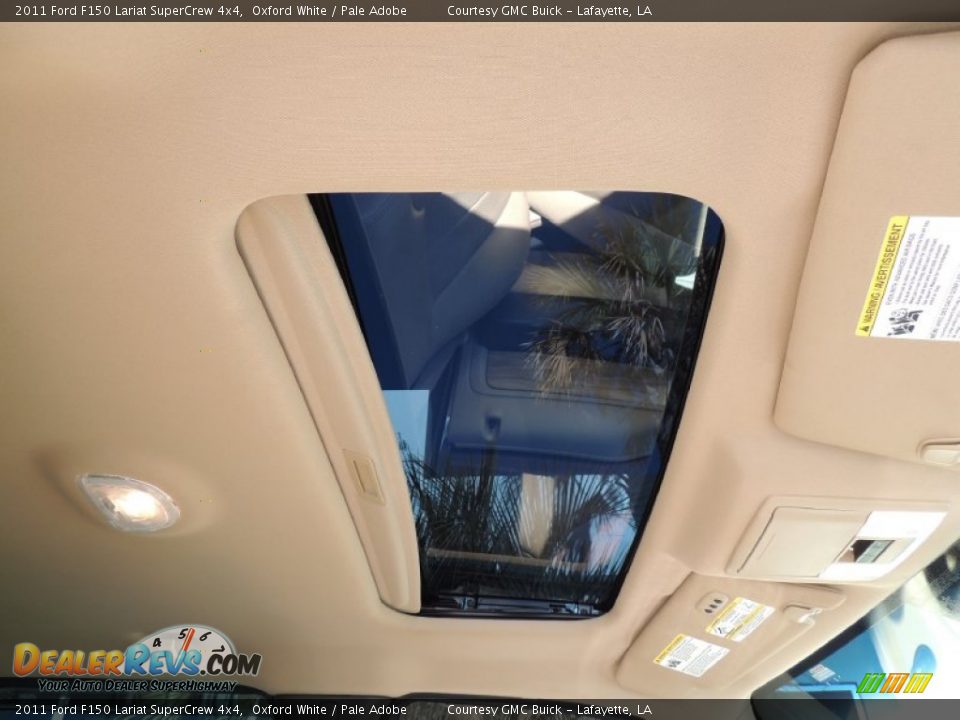 2011 Ford F150 Lariat SuperCrew 4x4 Oxford White / Pale Adobe Photo #7