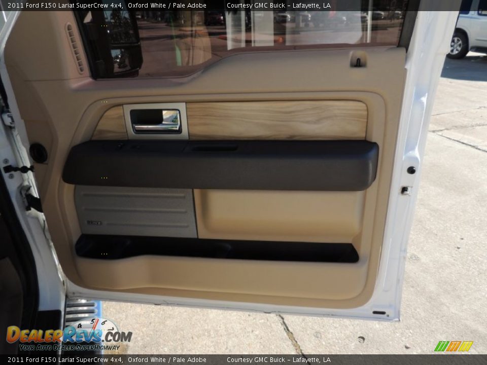 2011 Ford F150 Lariat SuperCrew 4x4 Oxford White / Pale Adobe Photo #8