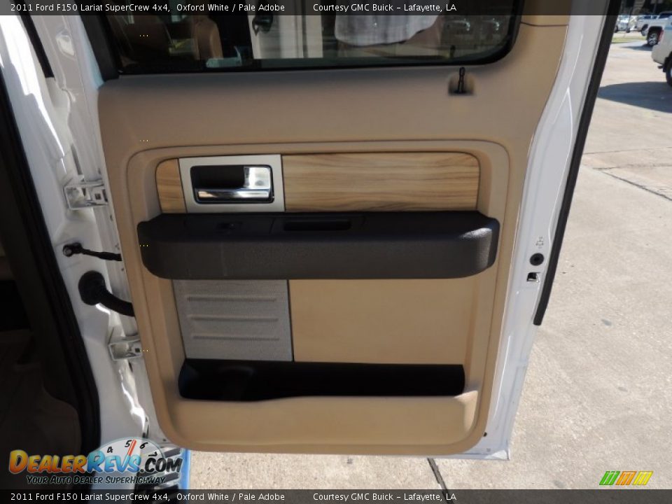 2011 Ford F150 Lariat SuperCrew 4x4 Oxford White / Pale Adobe Photo #11