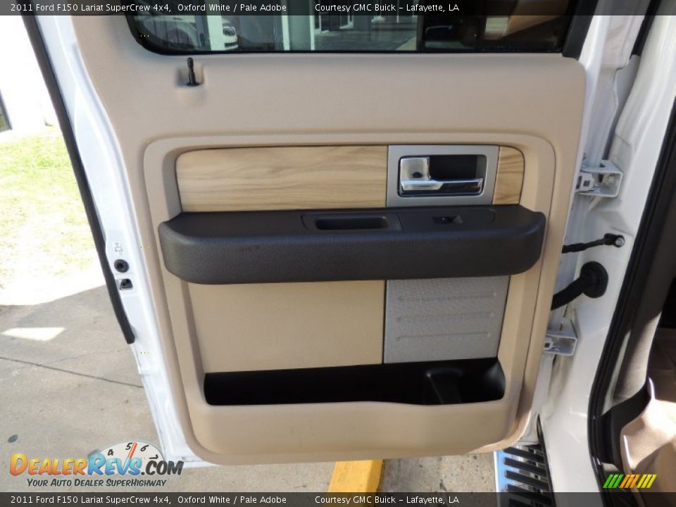 2011 Ford F150 Lariat SuperCrew 4x4 Oxford White / Pale Adobe Photo #13