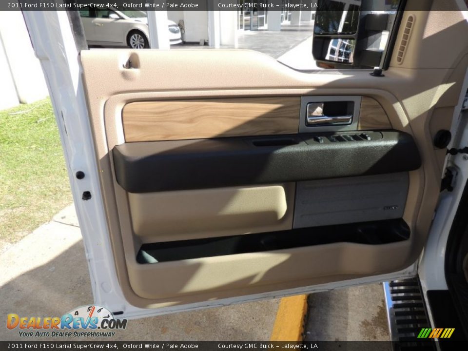 2011 Ford F150 Lariat SuperCrew 4x4 Oxford White / Pale Adobe Photo #15