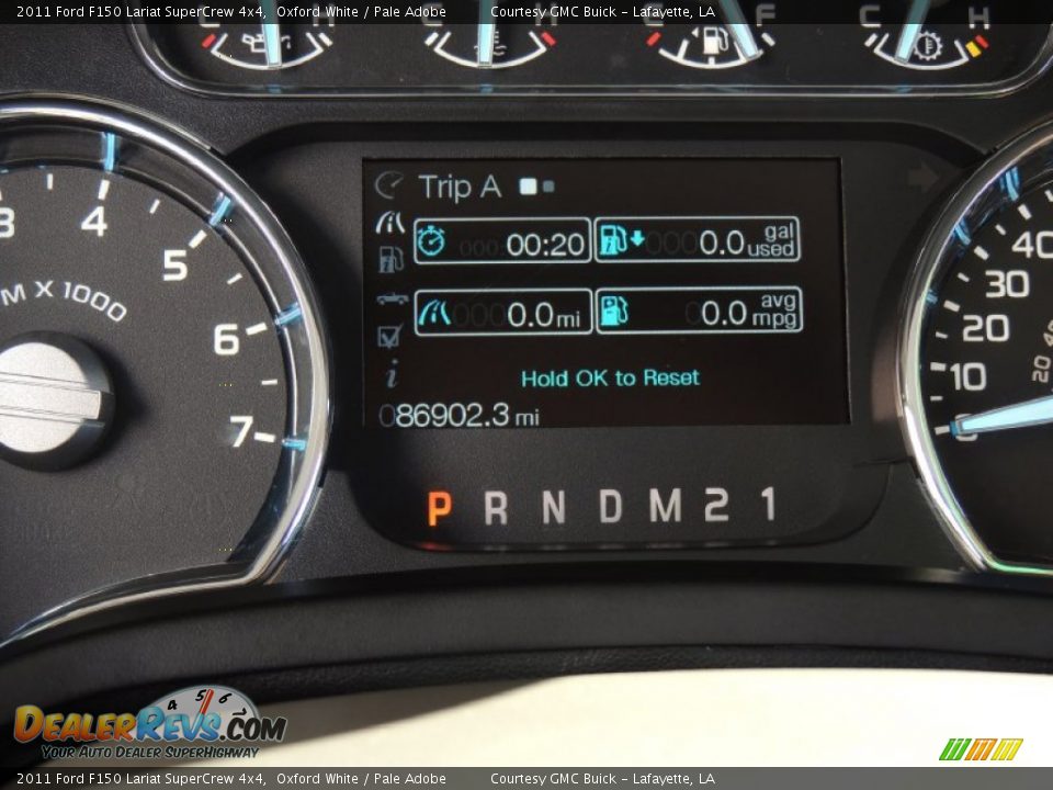 2011 Ford F150 Lariat SuperCrew 4x4 Oxford White / Pale Adobe Photo #18
