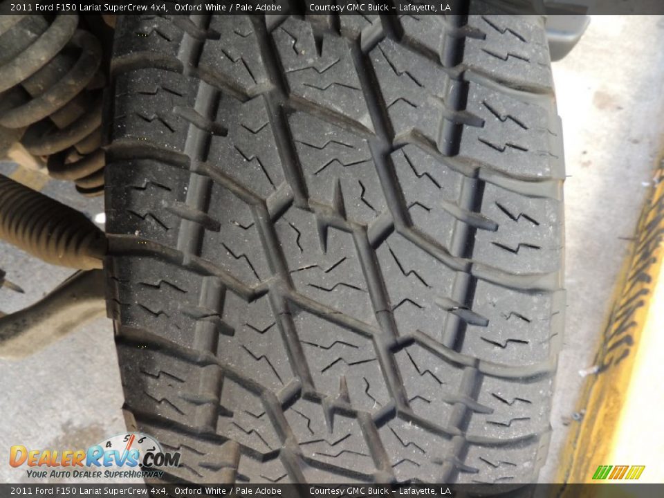 2011 Ford F150 Lariat SuperCrew 4x4 Oxford White / Pale Adobe Photo #30