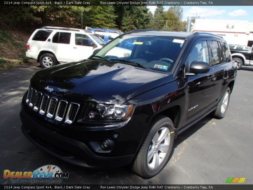 2014 Jeep Compass Sport 4x4 Black / Dark Slate Gray Photo #2