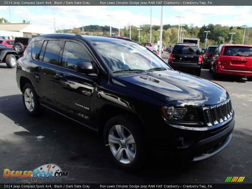 2014 Jeep Compass Sport 4x4 Black / Dark Slate Gray Photo #4