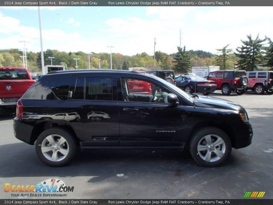 2014 Jeep Compass Sport 4x4 Black / Dark Slate Gray Photo #5