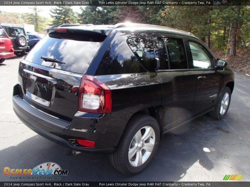 2014 Jeep Compass Sport 4x4 Black / Dark Slate Gray Photo #6