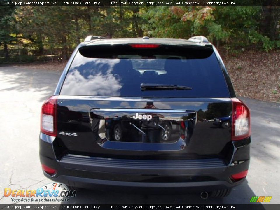 2014 Jeep Compass Sport 4x4 Black / Dark Slate Gray Photo #7