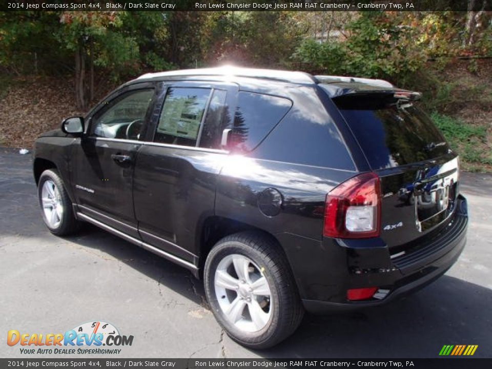 2014 Jeep Compass Sport 4x4 Black / Dark Slate Gray Photo #8