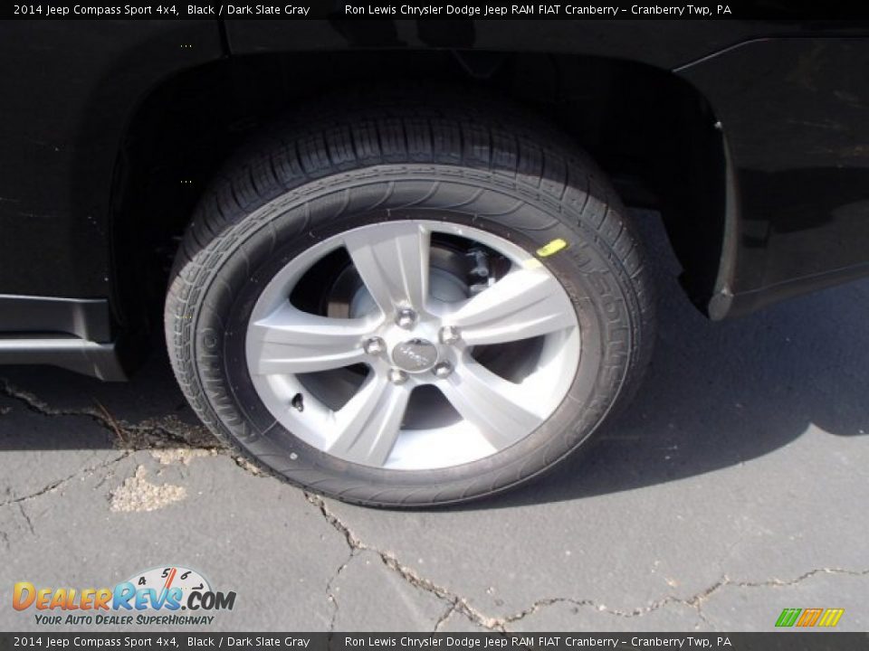 2014 Jeep Compass Sport 4x4 Black / Dark Slate Gray Photo #9