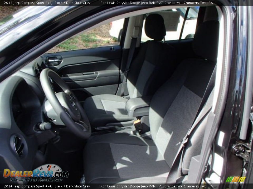2014 Jeep Compass Sport 4x4 Black / Dark Slate Gray Photo #10